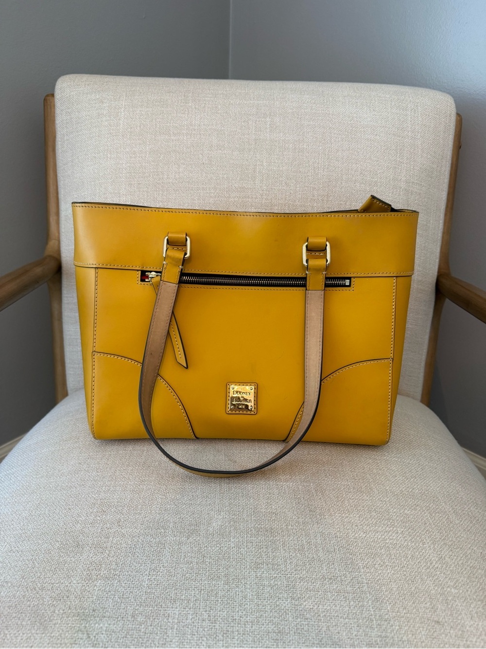 Dooney & Bourke Mila Bag in Mustard - Picture 2 of 13